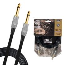 Cabo P10 Mono Blindado Conector Banhado A Ouro Mxt Pro 3 Metros