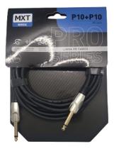 Cabo P10 Mono Blindado Profissional Banhado Ouro Mxt 3mts