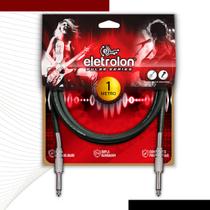 Cabo P10 Mono P10 Mono Para Violão Guitarra Baixo 1m Metro - Pulse Eletrolon Cabo P10 Mono P10 Mono Para Violão Guitarra Baixo 1m Metro - Pulse Eletrolon