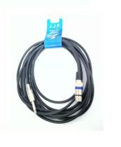 Cabo P10 Mono Para XLR Emborrachado 5 Metros - JJF Cabo P10 Mono Para XLR Emborrachado 5 Metros - JJF