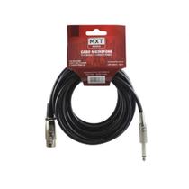 Cabo P10 Mono x Cannon Femea 10 Metros - Microfone - Mxt