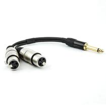 Cabo P10 para 2 XLR Fêmea Estereo - 30 cm