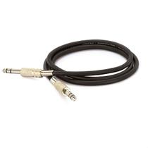 Cabo P10 para P10 Estereo Preto - 10 Metros Cabo P10 para P10 Estereo Preto - 10 Metros