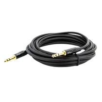 Cabo P10 para P10 Estereo Profissional - Preto 3 Metros Cabo P10 para P10 Estereo Profissional - Preto 3 Metros