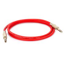 Cabo P10 para P10 Estéreo - Vermelho 5 Metros