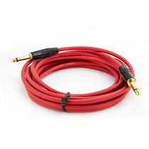 Cabo P10 para P10 Mono Profissional - Vermelho 1 Metro