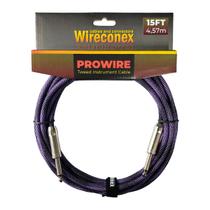 Cabo P10 Prowire Em L Tweed Preto/lilás 4,57m Wireconex F108 Cabo P10 Prowire Em L Tweed Preto/lilás 4,57m Wireconex F108