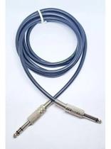 Cabo P10 Stereo X P10 Mono 2 Metros Balanceado Niquel Cabo P10 Stereo X P10 Mono 2 Metros Balanceado Niquel