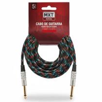 Cabo P10 Tecido Colorido Reforçado para Guitarra Violão Teclado Profissional Cabo P10 Tecido Colorido Reforçado para Guitarra Violão Teclado Profissional