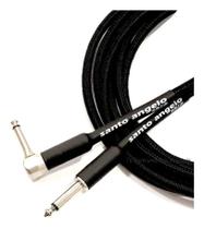 Cabo P10 X P10 L (90) -- 3,05 metros (10FT) -- Santo Angelo -- Acabamento em Tecido -- Preto -- TX L