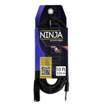 Cabo P10 x XLR Femea Santo Angelo 0,20mm NINJA HGB 3,05 mt