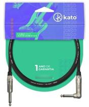 Cabo P10L para Guitarra Kato P10/P10L Preto 5 metros