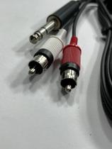 Cabo P10st + 2 RCA 2m