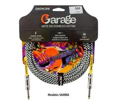 Cabo P10xP10 3 metros datalink p/ Instrumentos 0,20 mm² Textil Samba Garage