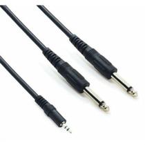 Cabo P2 2p10 Estereo Dourado 24K 1,80mm - MXT