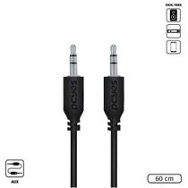 Cabo P2 3.5mm Macho Para P2 3.5mm Macho 28awg Puro Cobre 60 Cm - P35m-06