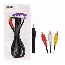 Cabo P2 3 Contatos X 3 Rca Av 1,5 Metros Gold