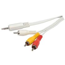 Cabo P2 4C + 3 RCA 1,8 Metros Niquel para iPod