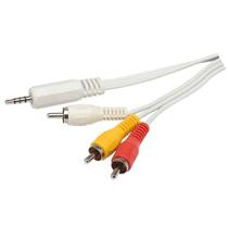 Cabo P2 4C + 3 Rca 1,8 Metros Niquel Para Ipod