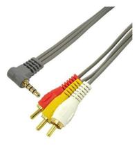 Cabo P2 4C+3 RCA Para IPOD Dourado 1,8M MXT