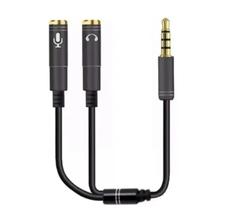 Cabo P2 4C P3 Macho x 2 P2 Fêmea Fone Microfone Headset 20cm