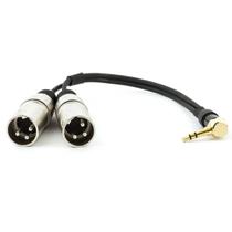 Cabo P2 90 Estereo Para 2 XLR Macho - 20 cm