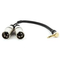 Cabo P2 90 Estereo Para 2 Xlr Macho - 50 Cm Cabo P2 90 Estereo Para 2 Xlr Macho - 50 Cm