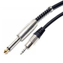 Cabo P2 Estéreo + P10 Mono 1,8m Ponta Gold Profissional MXT