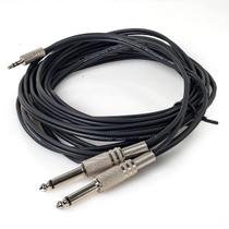 Cabo P2 Estéreo para 2 P10 Mono