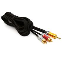 Cabo P2 Estereo para 2 RCA Profissional - 15 Metros