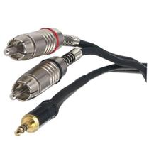 Cabo P2 Estereo Para 2 RCA Santo Angelo - 2 Metros
