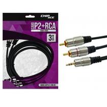 Cabo P2 Estereo X 2 RCA 3mt - PIX