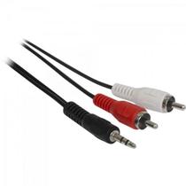 Cabo P2 Estéreo x 2 RCA Macho 1,8m CBRC0010 Preto Storm - PCT / 10 Cabo P2 Estéreo x 2 RCA Macho 1,8m CBRC0010 Preto Storm - PCT / 10