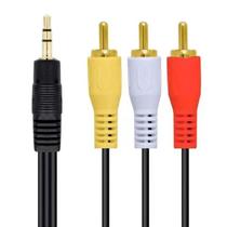 Cabo P2 Estéreo X 3 Rca Áudio E Vídeo 1,5 Metros Resistente