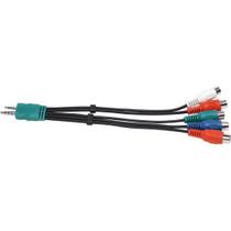 Cabo P2 Macho + P1 Macho Para 5X Jack RCA 0,2M Storm -PCT/10