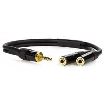 Cabo P2 Macho Para 2X P2 Femea Estereo - 80 Cm Cabo P2 Macho Para 2X P2 Femea Estereo - 80 Cm