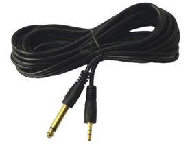 Cabo p2/ p10 gold 5metros caixa de som violão guitarra prime Cabo p2/ p10 gold 5metros caixa de som violão guitarra prime