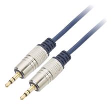 Cabo P2 + P2 St Metal Profissional - Cabo Azul - 3m Tebera