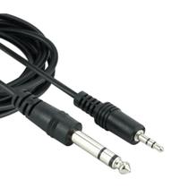 Cabo P2 para P10 Estéreo 3m Profissional Áudio Adaptador