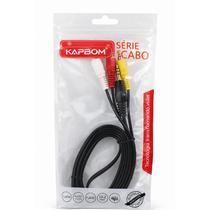 Cabo P2 RCA Kapbom Conexão Áudio Versátil Dia a Dia Cabo P2 RCA Kapbom Conexão Áudio Versátil Dia a Dia
