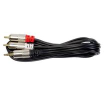 Cabo P2 Stereo 02 Rca Metal 3m Storm Cabo P2 Stereo 02 Rca Metal 3m Storm