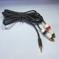 Cabo P2 Stereo Macho x 2 RCA Macho 1,50 Metros - Dragon