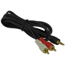 Cabo P2 Stereo para 2 Rca Conexao Audio 1,80 Metros