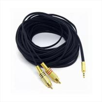 Cabo P2 x 2RCA Profissional 15 metros 05.027 Cabos Golden