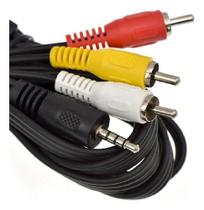 Cabo P2 X Av 3 Rca Led Lcd Dvd Receptor Áudio Vídeo