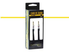 Cabo P2 X P2 Auxiliar Com Cabo de 3 Metros Ouro Flat Stereo Ideal Para MP3, MP4, IPOD, ou Celular