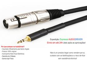 Cabo p2st / xlr femea linha 2mts ac17 - santo angelo