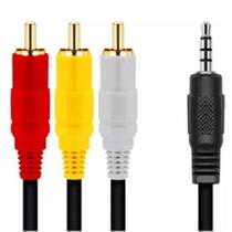Cabo P3 Macho Av 3 Rca Macho 1,3 Metros Cabo Adapitador