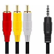 Cabo P3 Macho Av 3 Rca Macho 1,3M Câmeras Digitais E A Tv Cabo P3 Macho Av 3 Rca Macho 1,3M Câmeras Digitais E A Tv