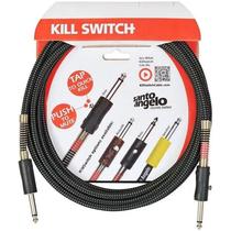 Cabo para Baixo Guitarra Violão 0,75mm P10 Mute x P10 Mod BASS TX 15FT - Santo Angelo Cabo para Baixo Guitarra Violão 0,75mm P10 Mute x P10 Mod BASS TX 15FT - Santo Angelo